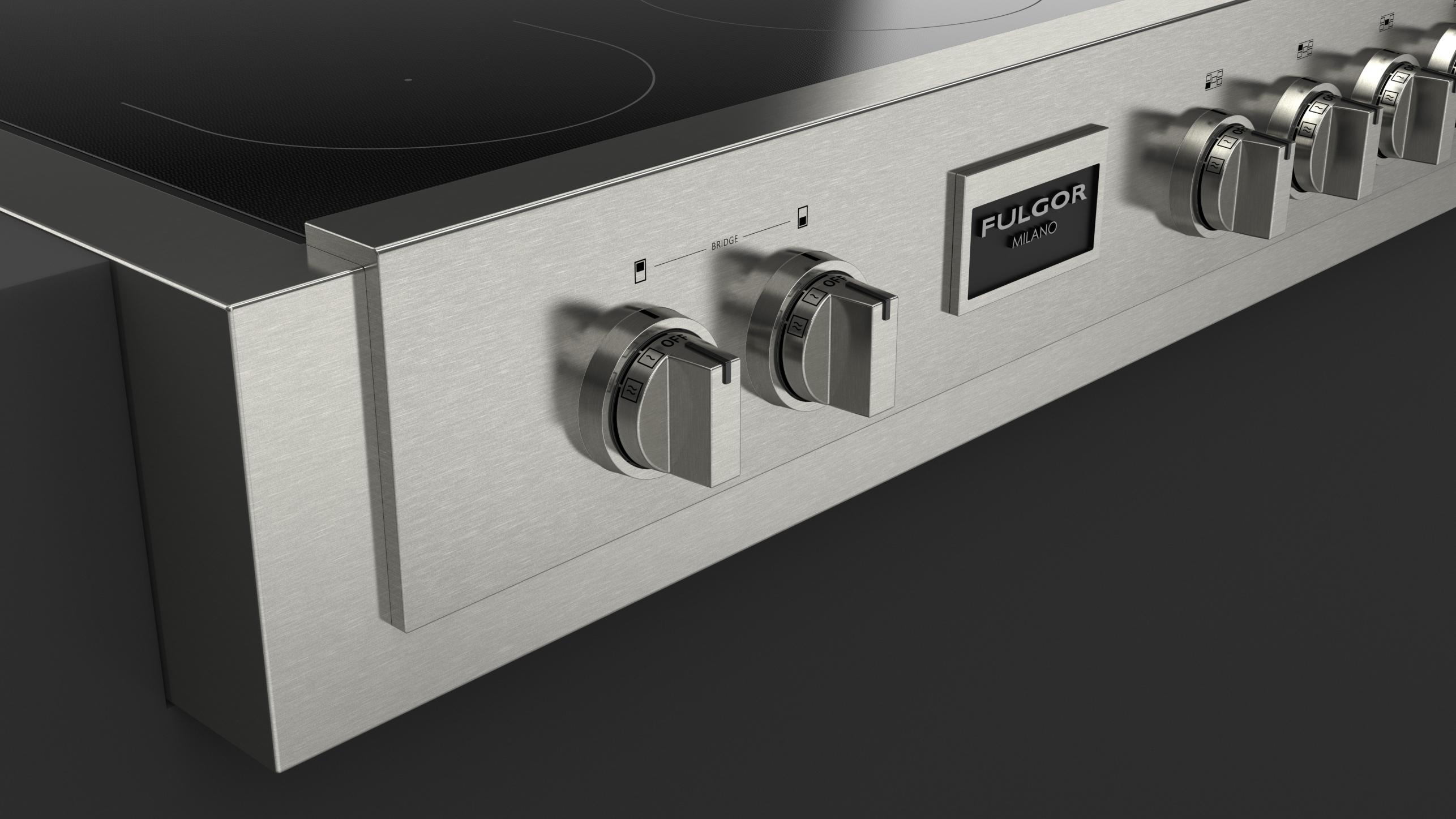 SOFIA 48” PRO INDUCTION RANGETOP ALL GLASS Fulgor Milano